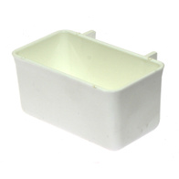 Karmnik wystawowy z zaczepami do klatek wystawowych