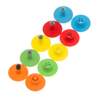 Kolczyki okrągłe dla świń czyste - 10 szt.