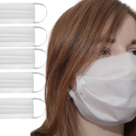 Maseczki 3 warstwowe wielokrotnego użytku zestaw 5 szt