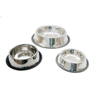 Średnia miska ze stali nierdzewnej dla psa i kota 1 litr