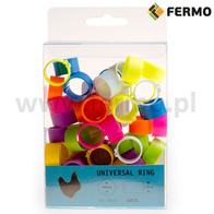 Obrączki do znakowania kur ras dużych i pawi 18 mm - 50 szt. w 10 różnych kolorach