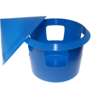 Poidło belgijskie dla gołębi 2l niebieskie