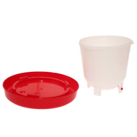 Poidło dla piskląt drobiu odwracalne 1,5l zakręcane z uchwytem