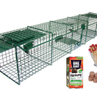 Pułapka na kuny z wabikiem + płyn do odstraszania kun po schwytaniu