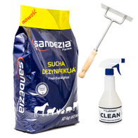 Sandezia + Lubisan + skrobak do dezynfekcji klatek