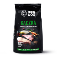 Sucha karma dla psów kaczka z królikiem JOHN DOG PREMIUM 3 kg dla średnich i dużych ras