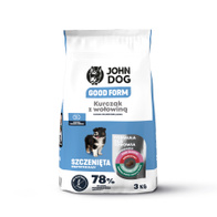 Sucha karma dla psów kurczak z wołowiną JOHN DOG GOOD FORM 3 kg dla szczeniaków