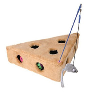 Zabawka dla kota ser z wędką i piłkami