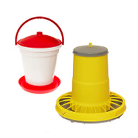 Zestaw dla drobiu poidło pływakowe 18l + karmidło 15 kg