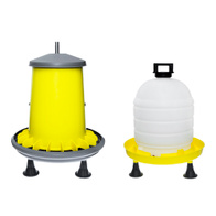 Zestaw drobiu poidło 15 l + karmidło 15 kg na nóżkach