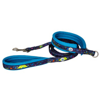 Zestaw obroża + smycz z podszyciem siateczkowym dla małego psa ROZMIAR S