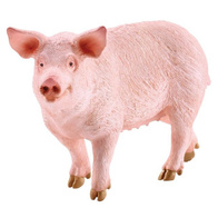 Świnia figurka zabawka ręcznie malowana