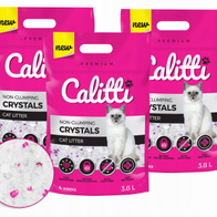 CALITTI żwirek silikonowy dla kota Crystals 3 x 3,8 l
