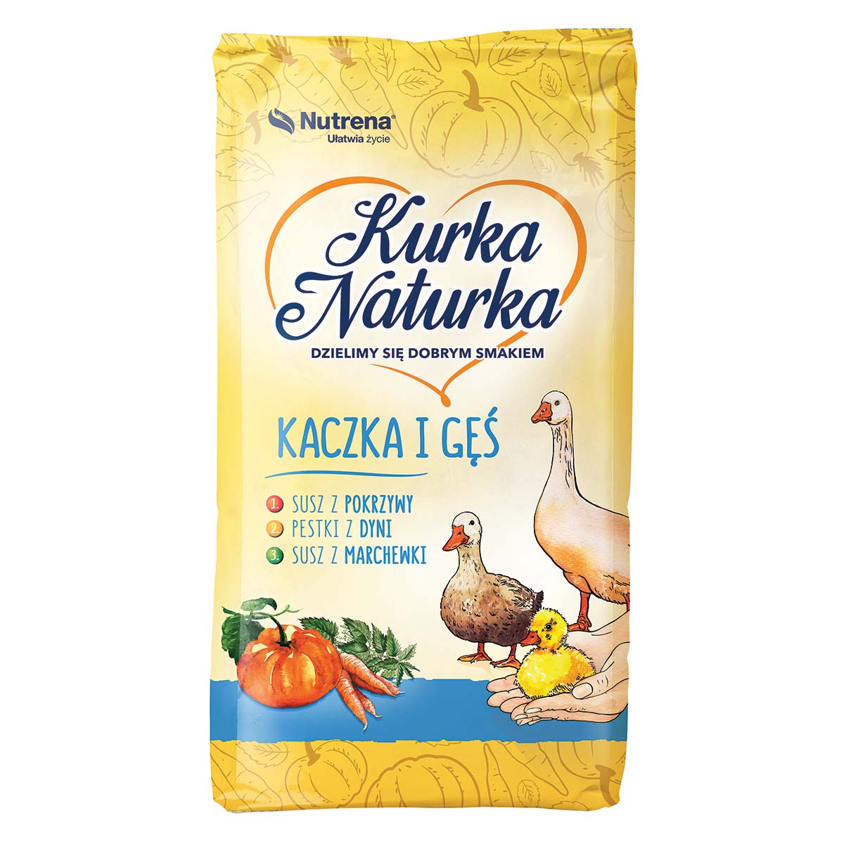 Pasza dla piskląt kaczek i gęsi kruszonka 25 kg KURKA NATURKA Kaczka i Gęś 1 0-6 tyg. 