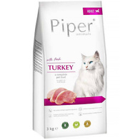 Karma sucha dla kotów bezzbożowa PIPER Animals indyk 3 kg