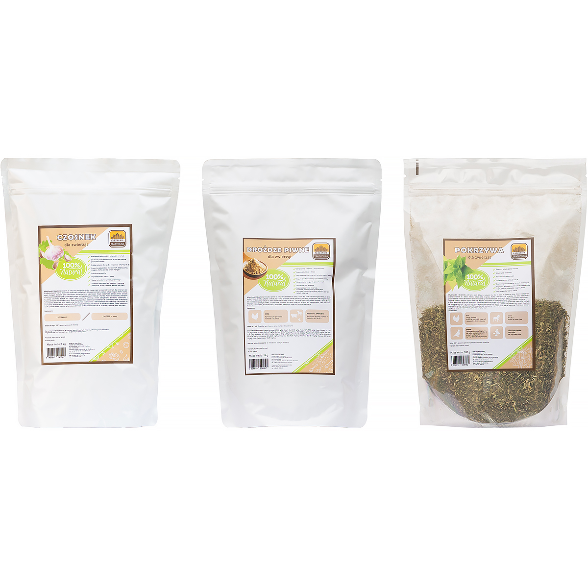 Witaminy dla kur na odporność czosnek, drożdże, pokrzywa Paszarnia Tradycyjna 3 kg