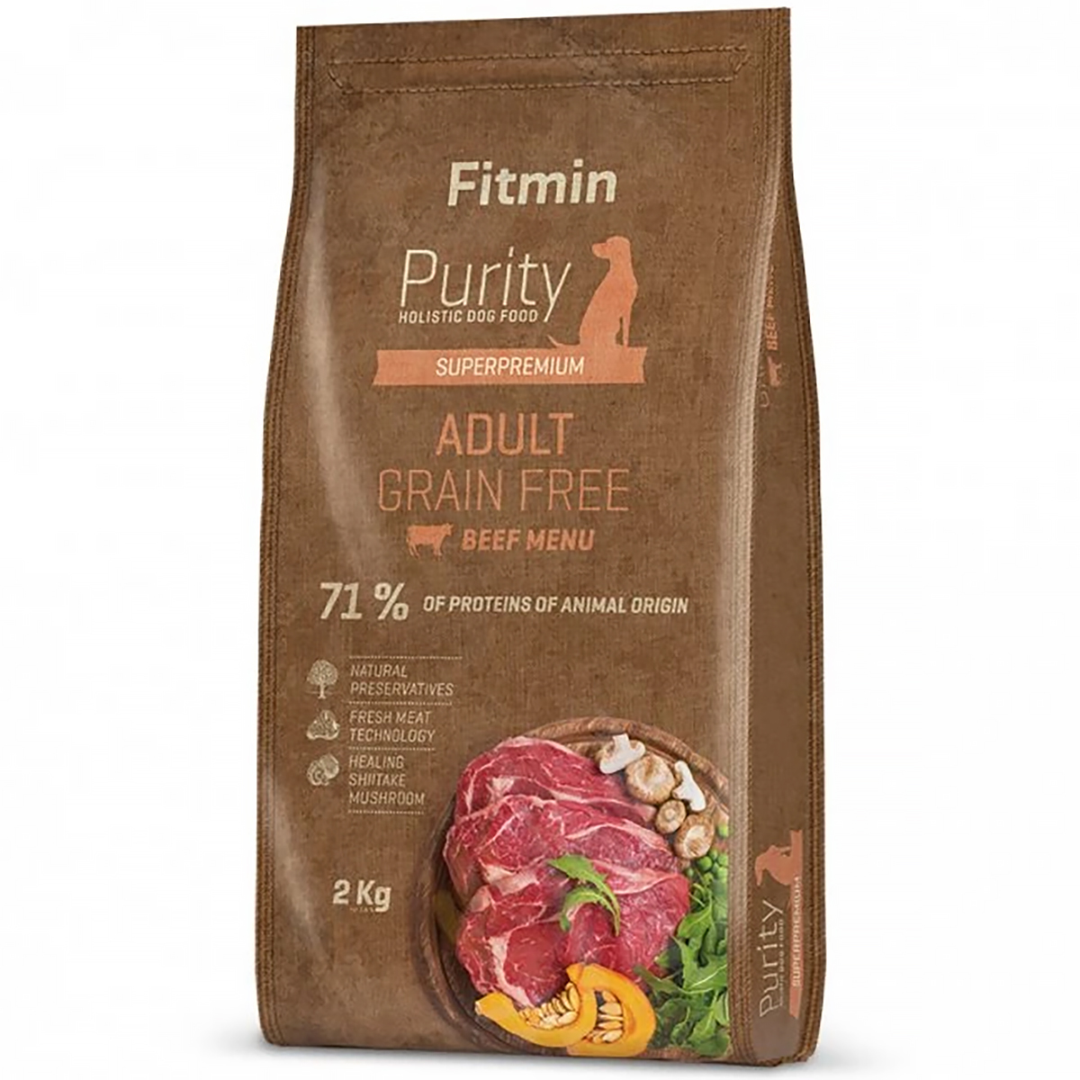 Sucha karma dla psa Fitmin dog Purity GF Adult Beef 2 kg