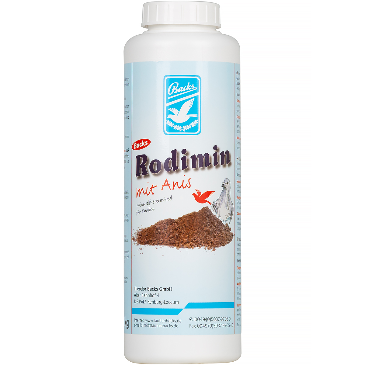 Minerały dla gołębi Rodimin z anyżem i witaminami 1 kg