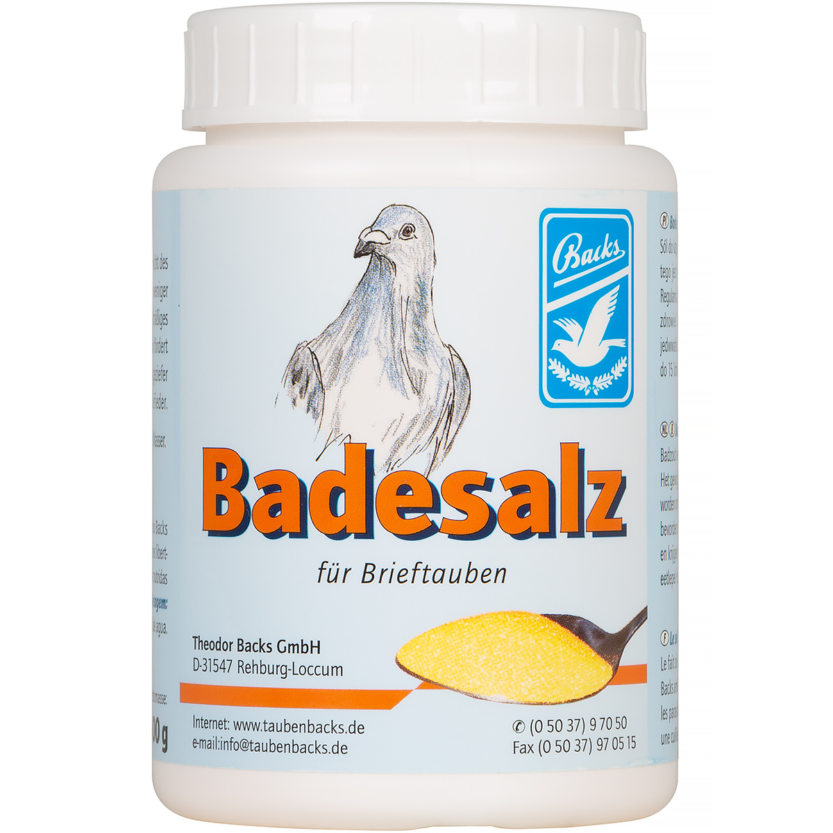Sól do kąpieli dla gołębi Backs Badesaltz 600 g