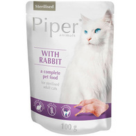 mokra karma dla kotów sterylizowanych Piper Animals Sterililsed z królikiem 100 g