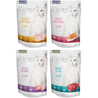 Mokre karmy dla kota PIPER z mix smaków bez zbóż saszetki 40 x 100 g