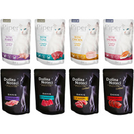 Mokre karmy dla kota Dolina Noteci Premium Piper mix smaków 40 x 85 g