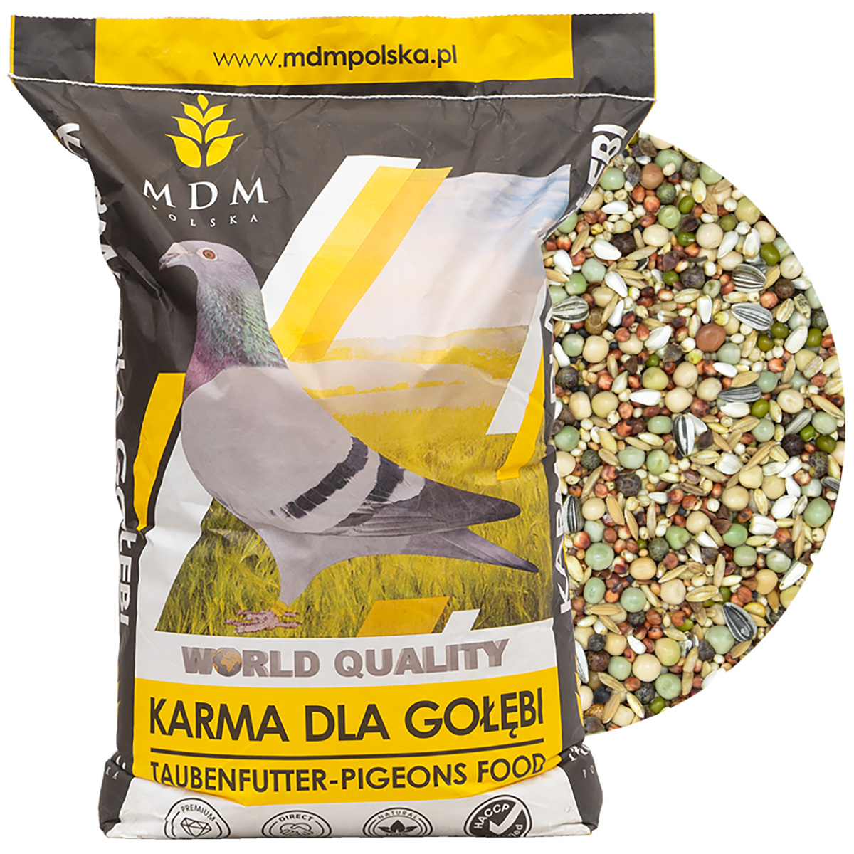Karma dla gołębi bez pszenicy i kukurydzy BK Plus MDM 25 kg