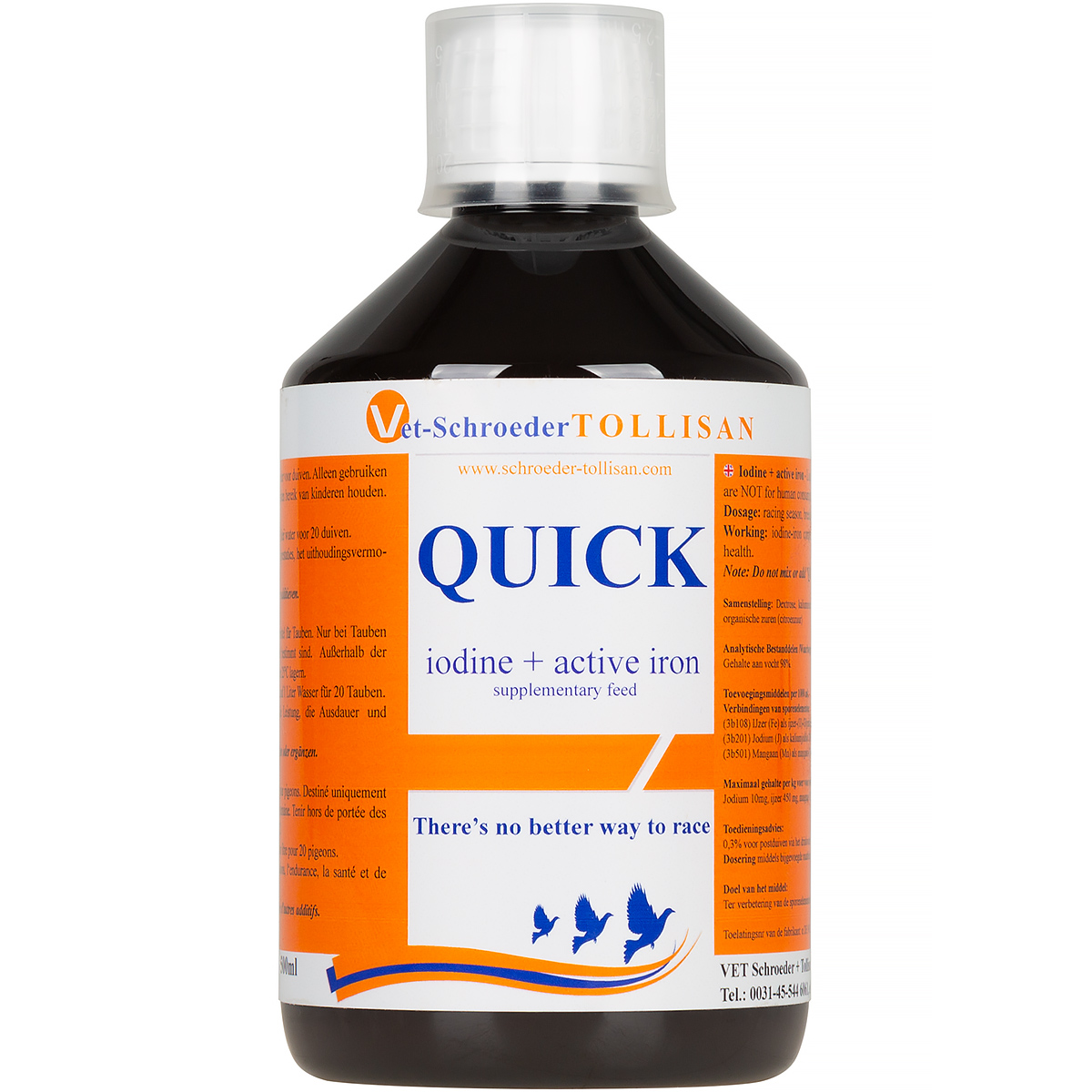 Quick jod i żelazo dla gołębi TOLLISAN 500 ml