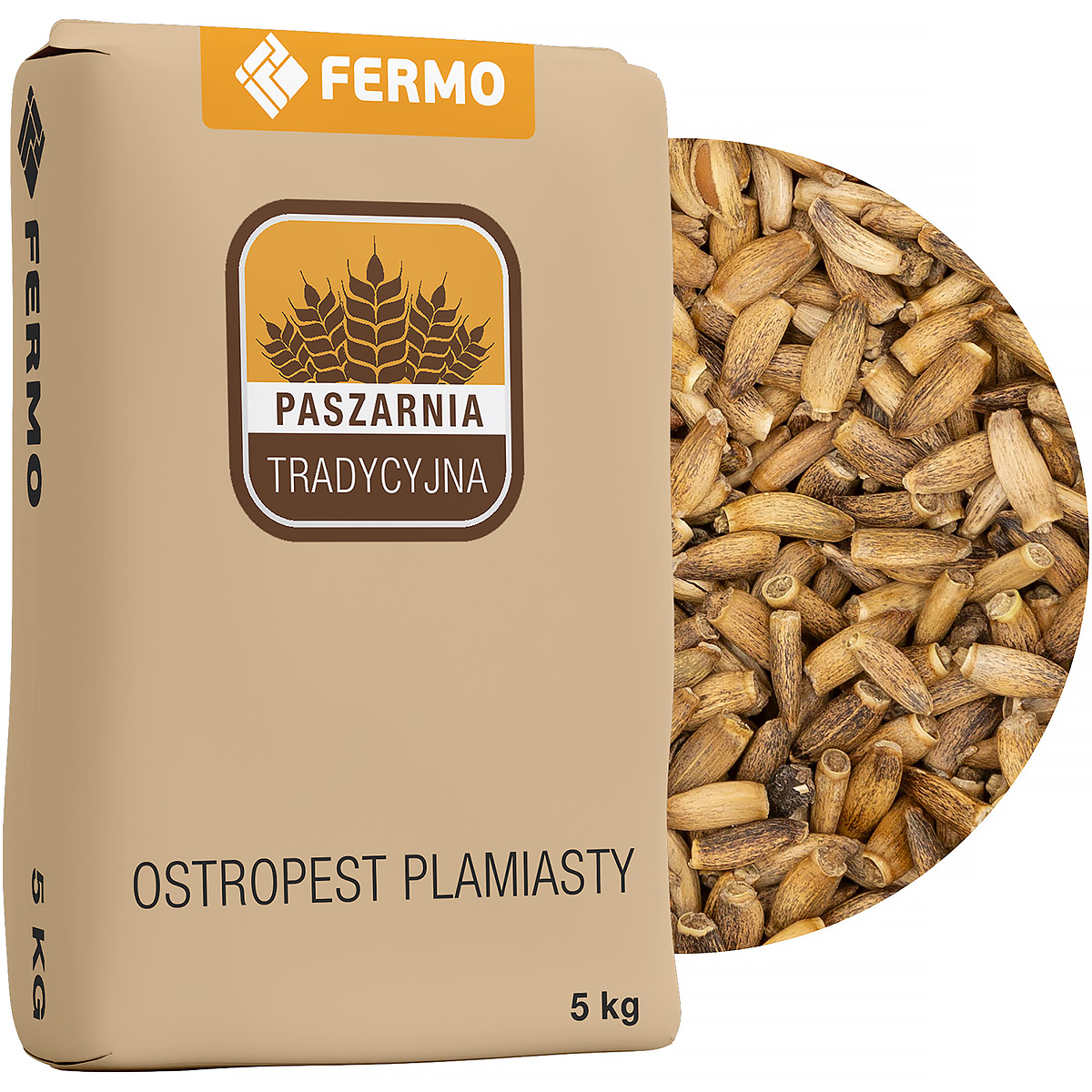Ostropest plamisty ziarno dla zwierząt hodowlanych 5 kg