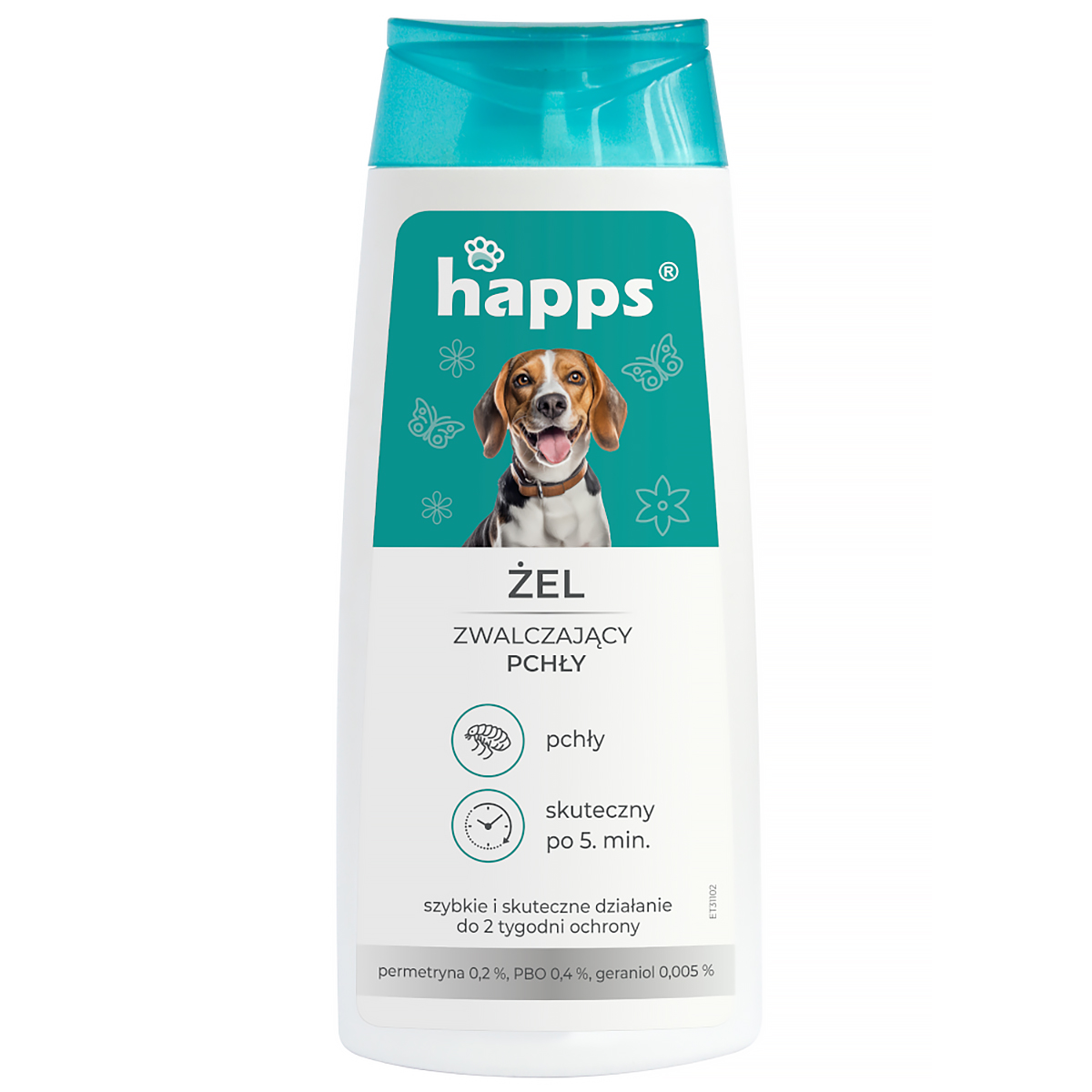 Preparat na pchły dla psów żel Happs 150 ml