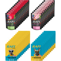 Mokre karmy dla psa Rafi Mix różne smaki 40 x 300 g