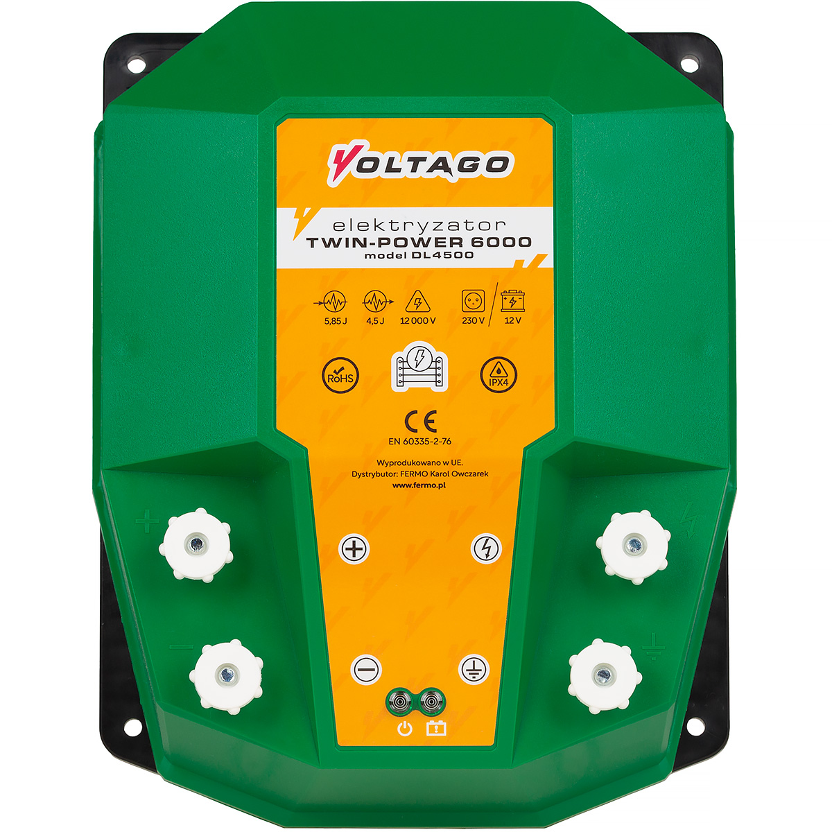 Elektryzator na dziki sieciowo-akumulatorowy VOLTAGO Twin-Power 6000