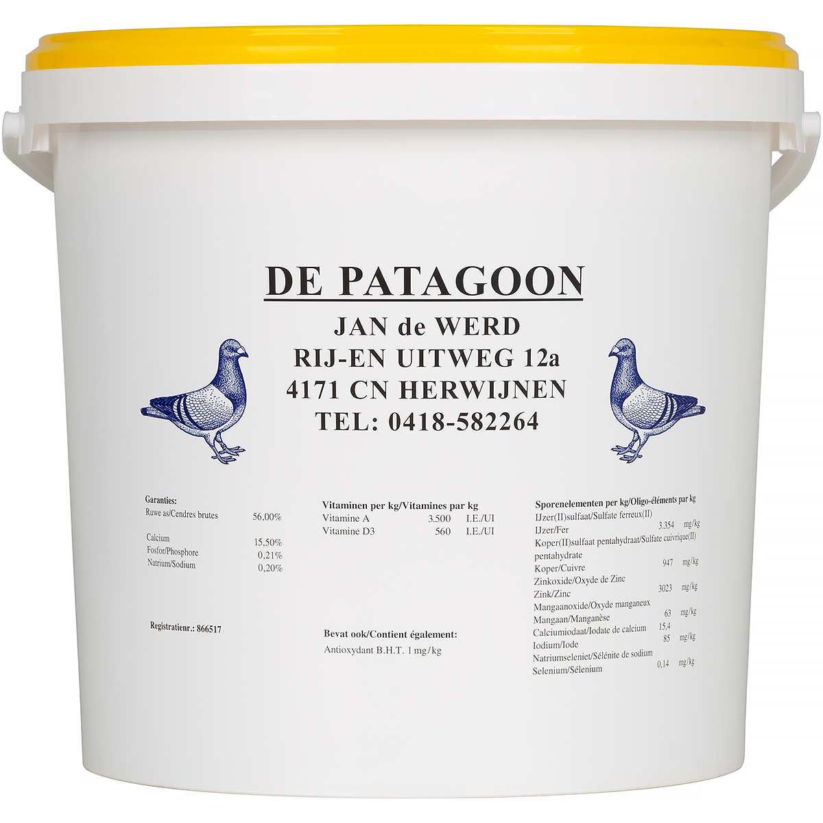 Grit dla gołębi De Patagoon Multi Mix minerały dla gołębi 10 l