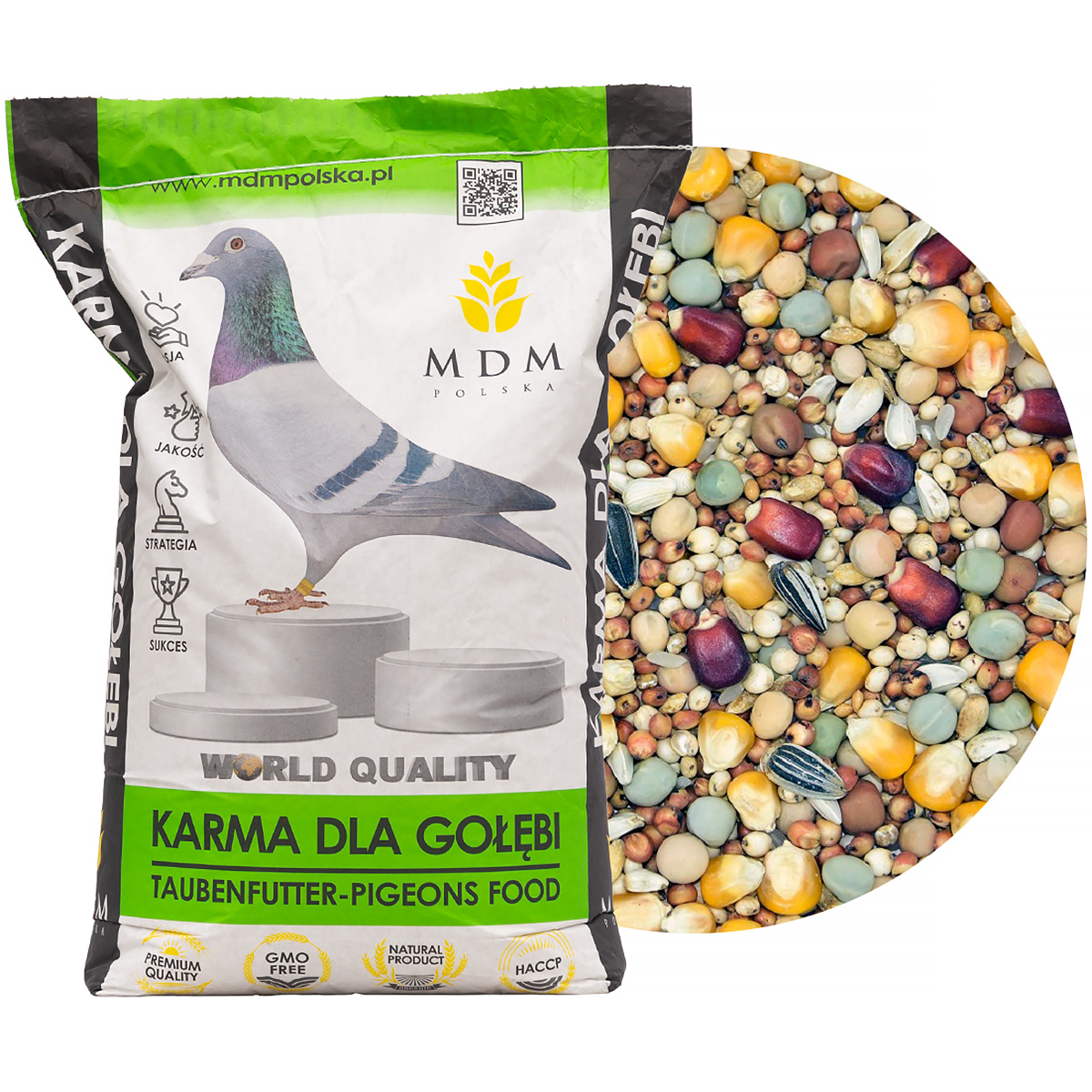 Karma dla gołębi MDM rozpłodowo-lotowa 25 kg