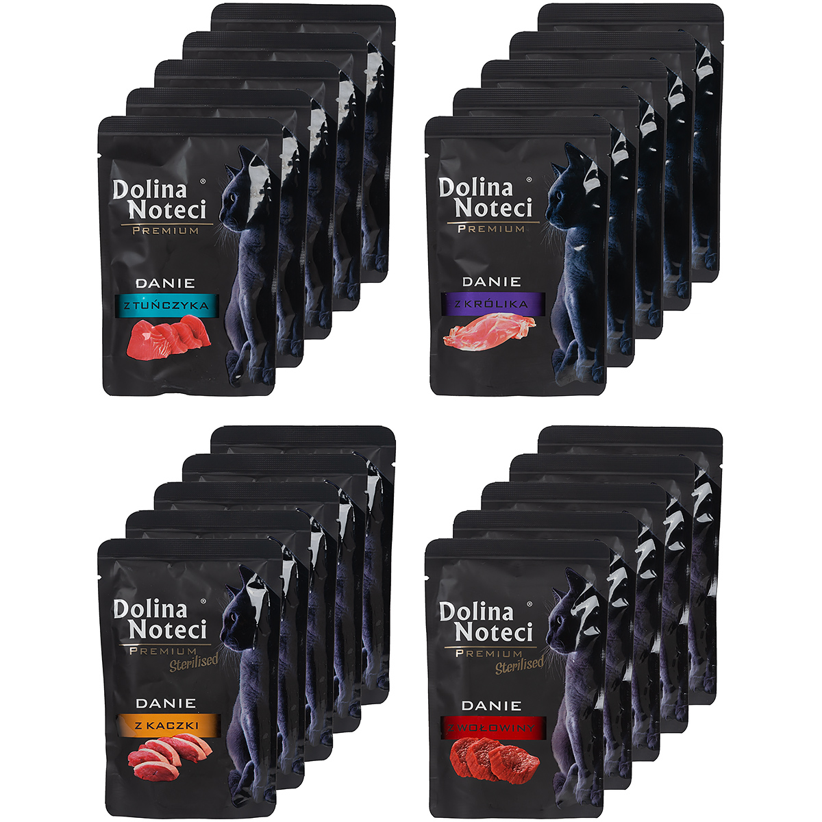 Mokre karmy dla kota Dolina Noteci Premium mix 20 x 85 g