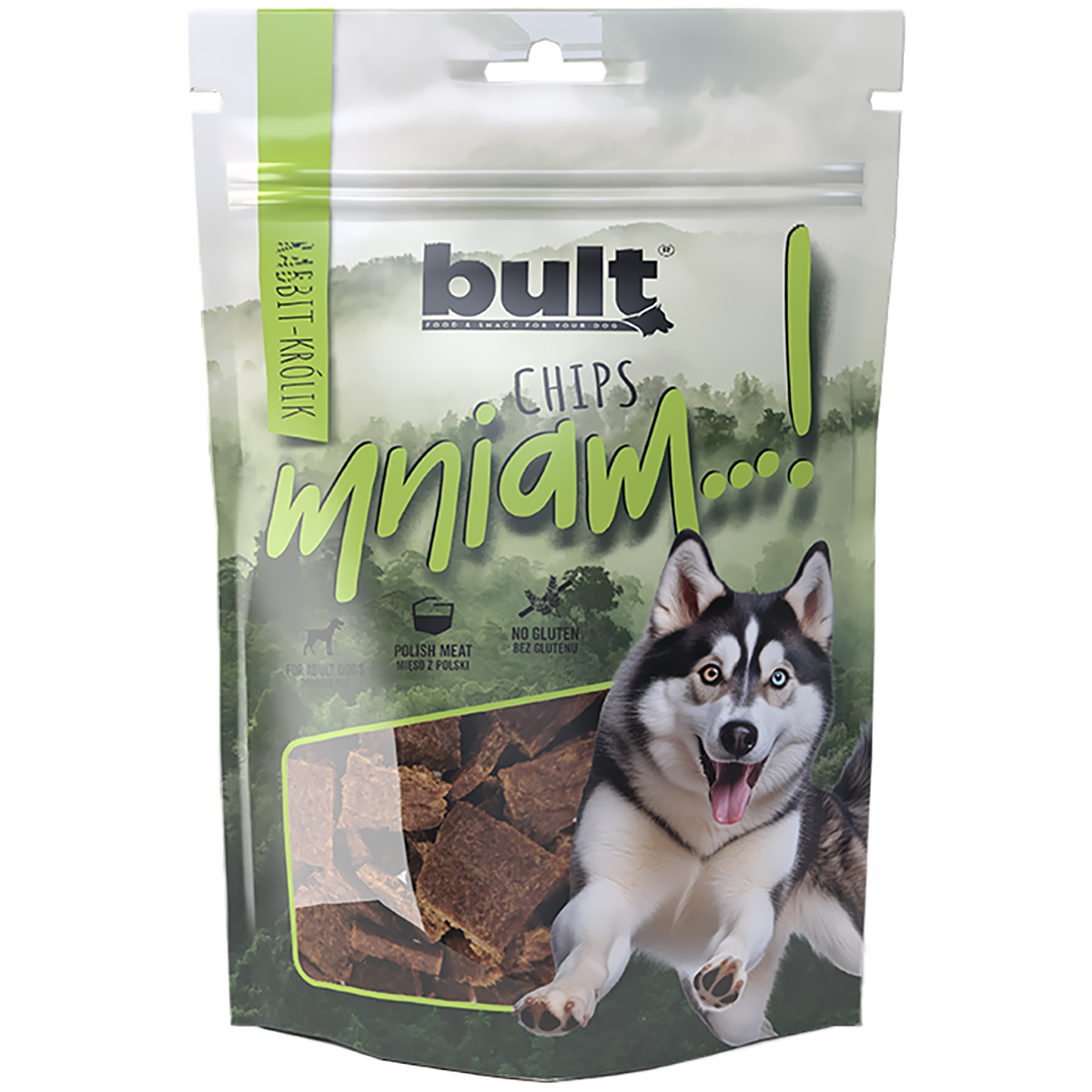 Chipsy dla psa BULT z królikiem 100 g  82% mięsa 