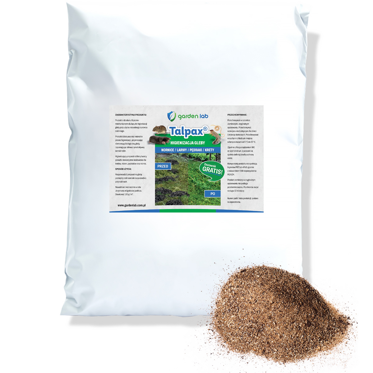 Talpax na turkucia, krety i nornice 10 kg
