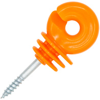 Izolator do pastucha do słupków drewnianych pomarańczowy na drut, linkę plecionkę