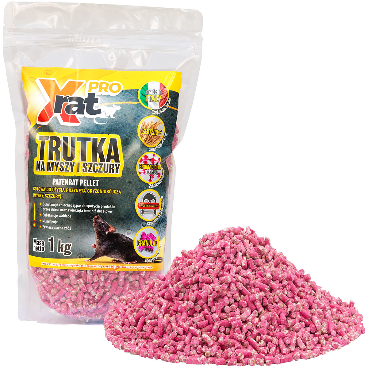 Trutka na myszy i szczury granulat X-RAT PRO 1 kg