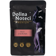 Karma dla kota mokra Dolina Noteci Premium filet z łososia 10 x 85 g