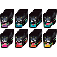 Mokre karmy dla kota Rafi MIX 8 smaków pasztet 40 x 100 g
