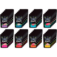 Rafi karmy dla kota zestaw mokra 40 x 100 g + sucha 7 kg