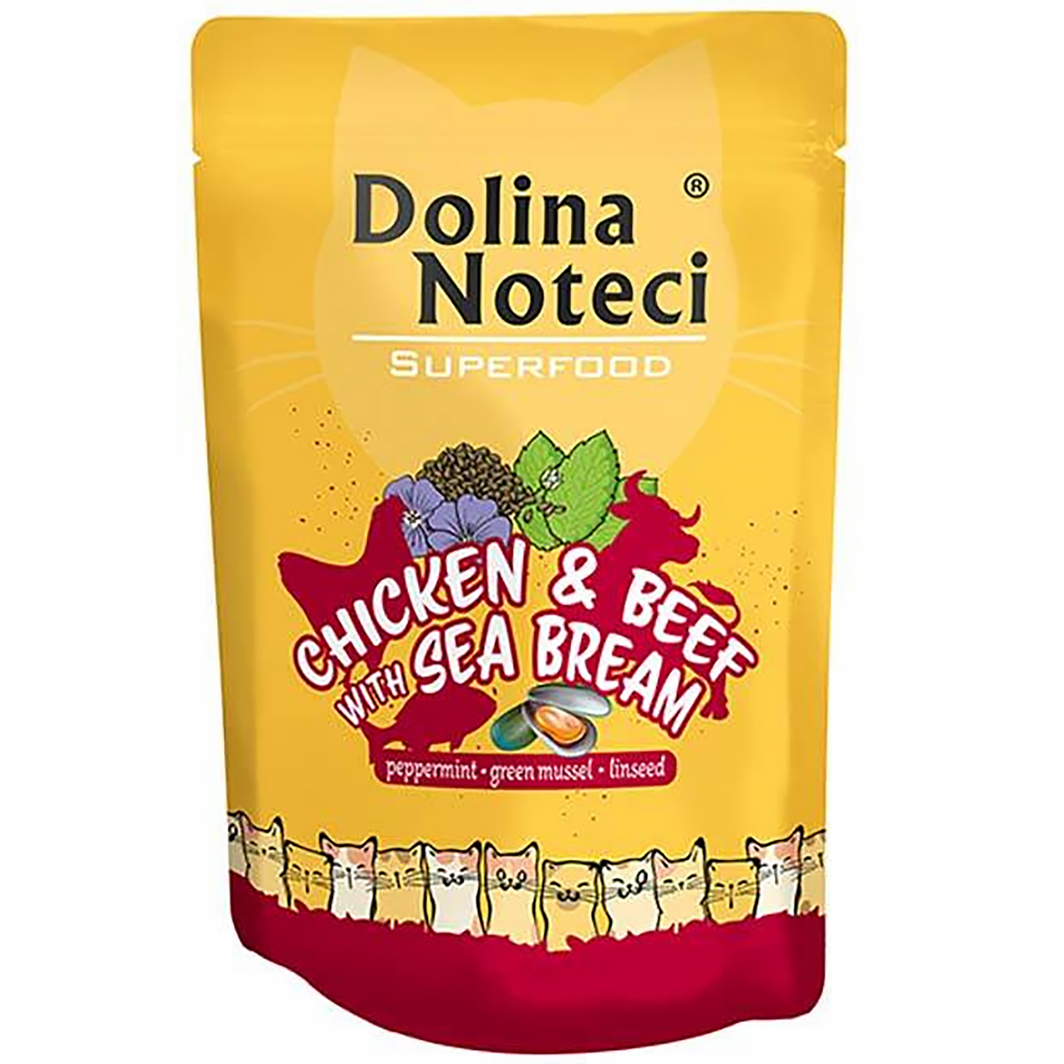 dolina Noteci superfood dla kota kurczak z wołowiną 85 g
