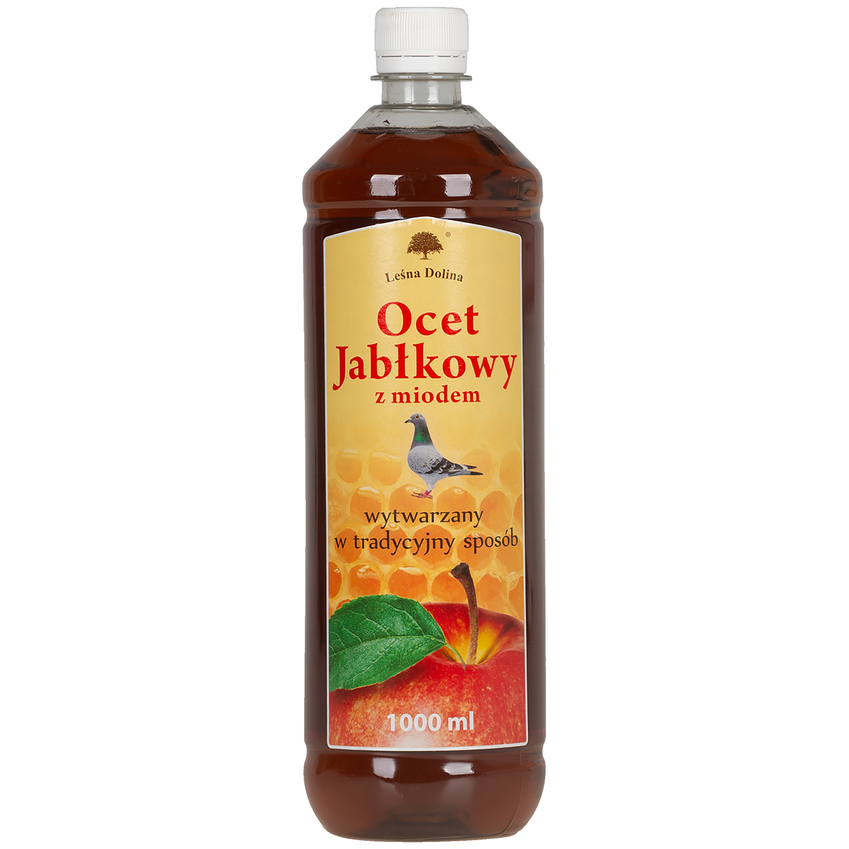 Ocet jabłkowy dla gołębi z miodem Leśna Dolina 1 l