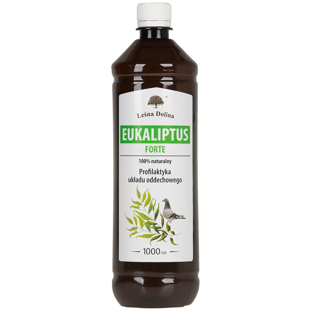 Eukaliptus Forte naturalny preparat dla gołębi na drogi oddechowe Leśna Dolina 1 l