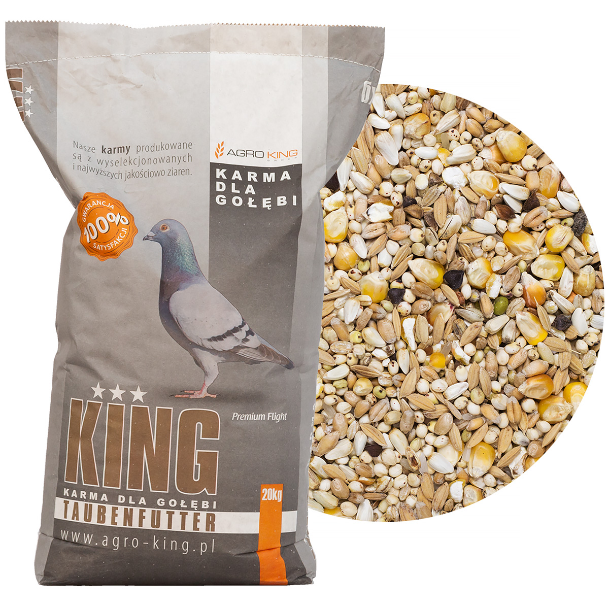 Karma lekkostrawna dla gołębi LS AGRO KING 20 kg