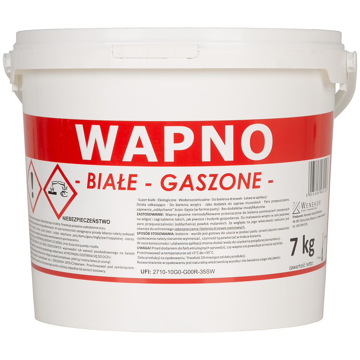 wapno do bielenia kurnika