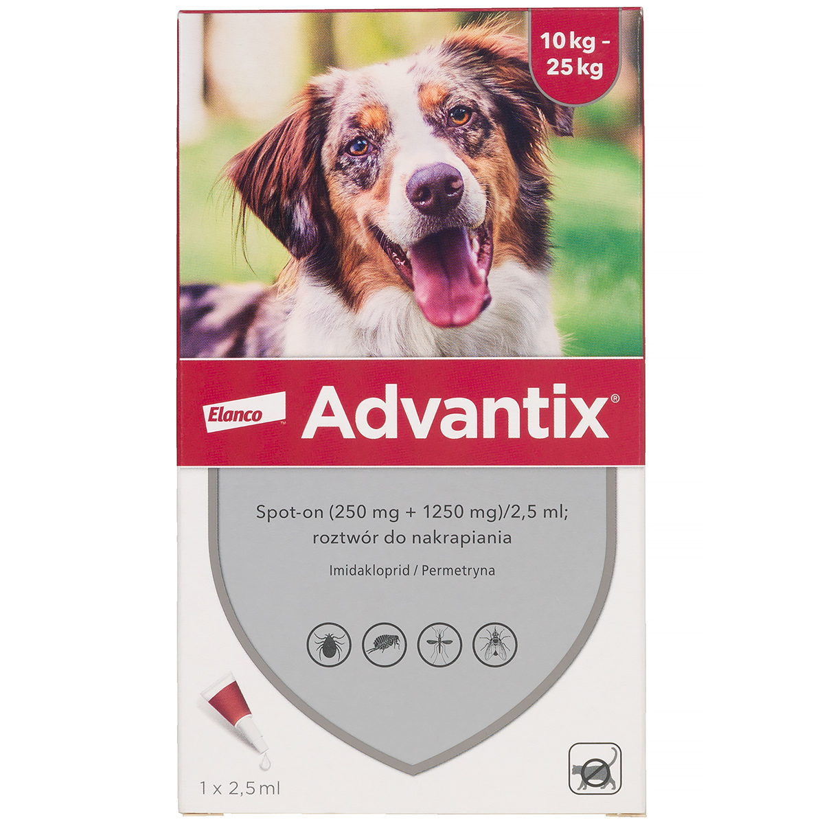 Advantix krople dla ps&oacute;w 10-25kg