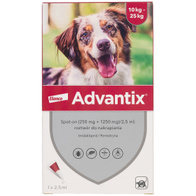 Advantix krople dla psów 10-25kg