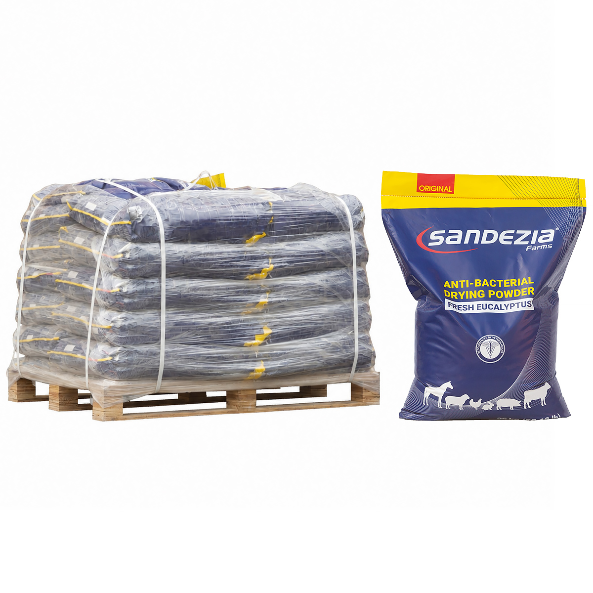 Sandezia paleta 500 kg sucha dezynfekcja bakterie, wirusy, grzyby